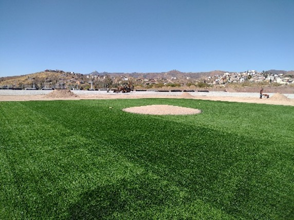 Lleva 90% de avance la primera etapa del parque de beisbol en la Ciudad Deportiva de la zona sur