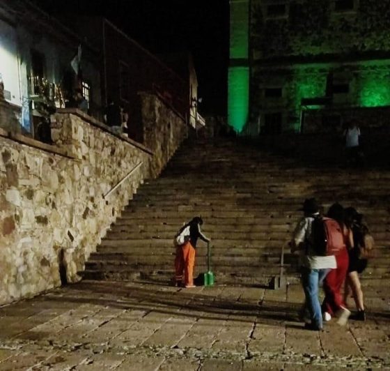 Retiran más de 30 toneladas de basura tras Festejos Patrios en inmediaciones de la Alhóndiga y centro histórico