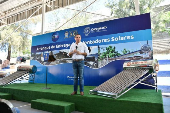 Inicia Navarro entrega de mil 277 calentadores solares en comunidades rurales de Guanajuato Capital
